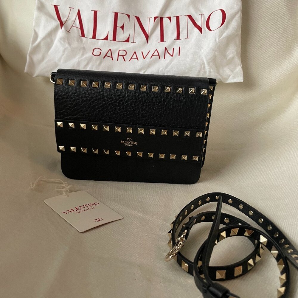 Valentino Leather Clutch and Crossbody (Brand New)